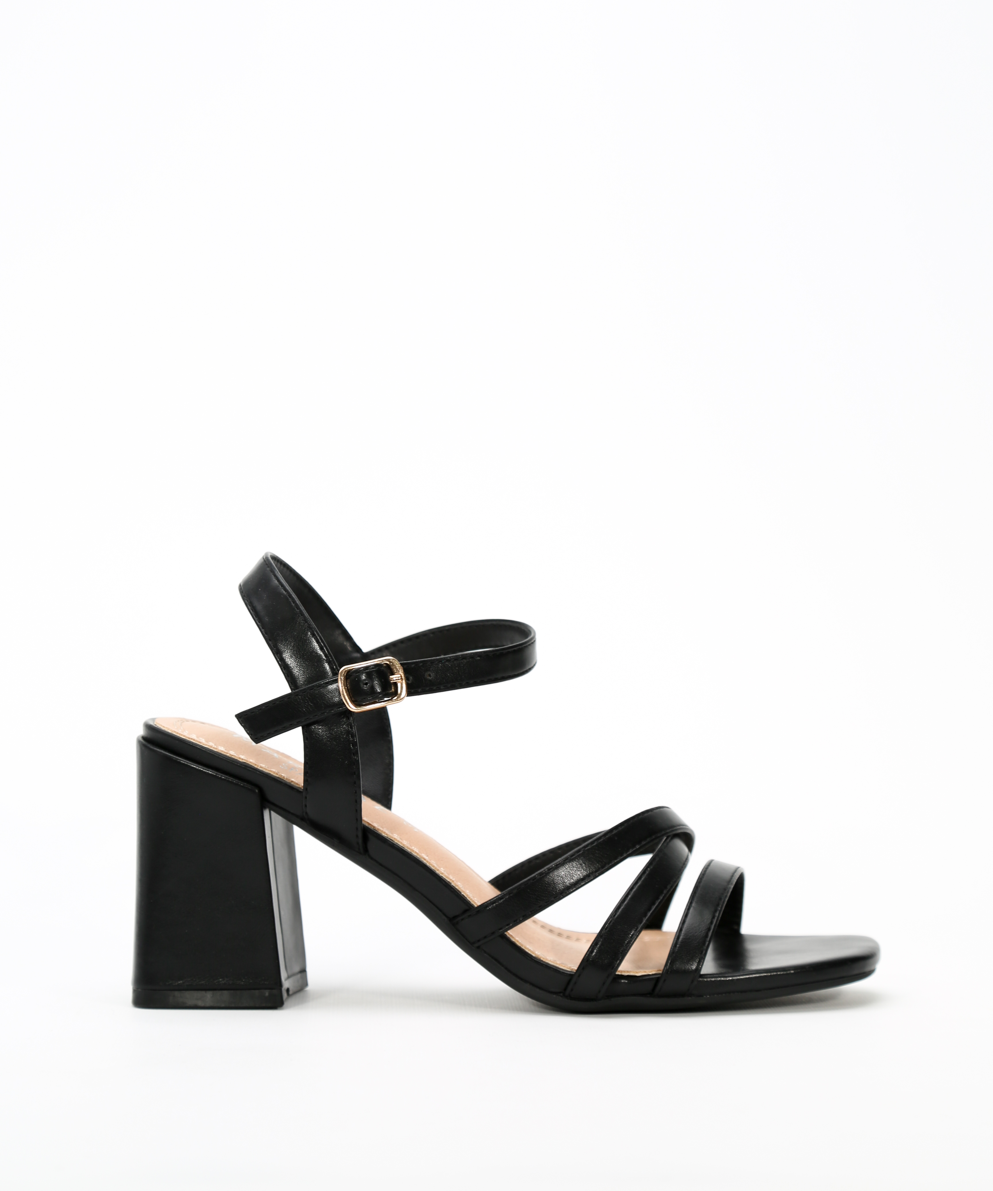 Sandalias tiras tacón alto